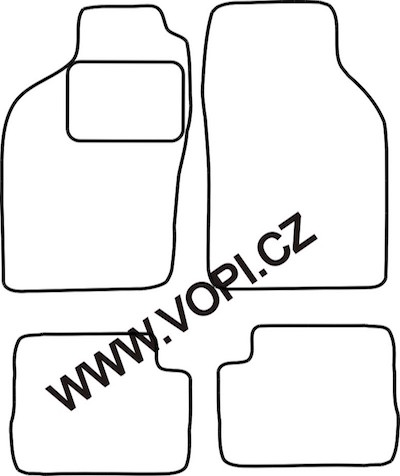 Textil-Autoteppiche Saab 900 Cabrio 1991 - 1998 Colorfit (4010)